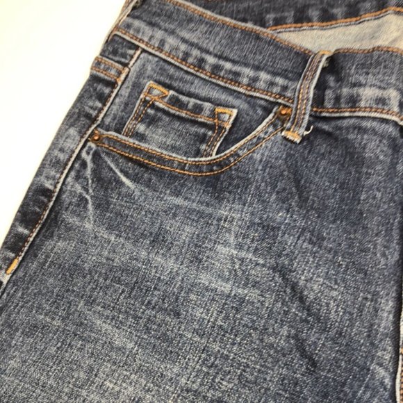 LIKE NEW OLD NAVY ORIGINAL MID-RISE SLIM STRAIGHT JEANS 4/27x29 ⭐ - Picture 6 of 10